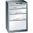 Schubladenschrank mit 4 Schubladen, stationär (Tiefe 572 mm) Produktbild img1 S