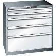 Schubladenschrank mit 5 Schubladen (2x100, 2x200, 1x300 mm) Produktbild img1 S