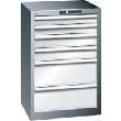 Schubladenschrank mit 6 Schubladen, stationär (Tiefe 572 mm) Produktbild img1 S