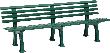 Gartenbank JUIST 4-Sitzer Länge 2000 mm grün Blome Produktbild img1 S