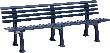 Gartenbank JUIST 4-Sitzer Länge 2000 mm blau Blome Produktbild img1 S