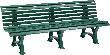 Gartenbank BORKUM 4-Sitzer Länge 2000 mm grün Blome Produktbild img1 S