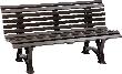 Gartenbank HELGOLAND 3-Sitzer Länge 1500 mm braun Blome Produktbild img1 S