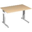 Schreibtisch Flex, C-Fuß, HxBxT: 680–820x1200x800 mm Produktbild