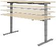 Schreibtisch Typ Flex, rechts, HxBxT: 650–1250x1800x800/1000 mm Produktbild img3 S