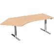 Schreibtisch Typ Flex, links, HxBxT: 650–1250x2166x800/1130 mm Produktbild img2 S