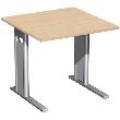 Schreibtisch C-Fuß "Pro", HxBxT: 680–820x800x800 mm Produktbild