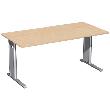 Schreibtisch C-Fuß "Pro", HxBxT: 680–820x1600x800 mm Produktbild