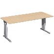 Schreibtisch C-Fuß "Pro", HxBxT: 680–820x1800x800 mm Produktbild