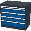 Schubladenschrank, Breite 900 mm x Tiefe 575 mm Produktbild img1 S