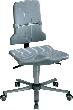 Bimos Arbeitsstuhl 9803-1000 Sintec 2 grau Sitzhöhe 430-580 mm mit Rollen Produktbild img1 S