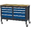 Mobile Kastenwerkbank, Breite 1300 mm, 8 Schubladen Produktbild