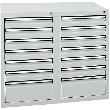 Schubladenschrank, 900x1000x500 mm, Schubladen 12x 100/2x 200 mm Produktbild