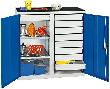 Werkzeug- und Materialschrank Serie 2000, 9 Schubladen, 2 Fachböden und Mitteltrennwand Produktbild img2 S