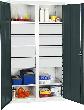 Werkzeug- und Materialschrank Serie 2000, 8 Schubladen, 4 Fachböden, Mitteltrennwand Produktbild img2 S