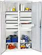 Werkzeug- und Materialschrank Serie 2000, 14 Schubladen, 4 Fachböden, Mitteltrennwand Produktbild img2 S