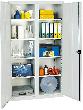 Werkzeug- und Materialschrank Serie 2000, 8 Fachböden und Mitteltrennwand Produktbild img2 S
