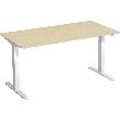 Schreibtisch Typ Flex, HxBxT: 650–1250x1600x800 mm Produktbild