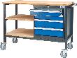Mobile Kastenwerkbank, Breite 1300 mm, 4 Schubladen Produktbild img5 S