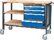 Mobile Kastenwerkbank, Breite 1300 mm, 4 Schubladen Produktbild img4 S