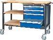 Mobile Kastenwerkbank, Breite 1300 mm, 4 Schubladen Produktbild img6 S