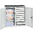 Werkzeug- und Materialschrank Serie 2000, 9 Schubladen, 2 Fachböden und Mitteltrennwand Produktbild