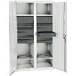 Werkzeug- und Materialschrank Serie 3000, 14 Schubladen, 4 Wannenboden, Mitteltrennwand Produktbild