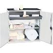 Werkzeug- und Materialschrank Serie 3000, 2 Schubladen, 1 Großraumschublade, 1 Wannenboden Produktbild