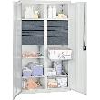 Werkzeug- und Materialschrank Serie 3000, 6 Schubladen 100 mm, 2 Schubladen 200 mm, 6 Wannenböden, Mitteltrennwand Produktbild