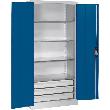 Großraum-Werkzeugschrank (RAL 7035/5010), 3 Schubladen unten Produktbild