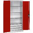 Großraum-Werkzeugschrank (RAL 7035/3003), 3 Schubladen unten Produktbild