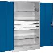 Großraum-Werkzeugschrank (RAL 7035/5010), 3 Schubladen mittig Produktbild