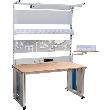 4-Fuß Schwerlasttisch powerline, mit Multi-Wand-Aufbau Produktbild img1 S