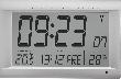 LCD Funkwanduhr digital display silber matt Produktbild
