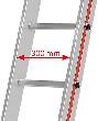 Schiebeleiter, 2-teilig, mit Traverse Produktbild img2 S