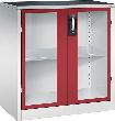 Schwerlast-Beistellschrank, mit Flügeltüren, RAL 7035/3003 Produktbild img1 S