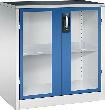 Schwerlast-Beistellschrank, mit Flügeltüren, RAL 7035/5010 Produktbild img1 S
