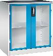 Schwerlast-Beistellschrank, mit Flügeltüren, RAL 7035/5012 Produktbild img1 S
