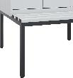 Garderobenschrank Evolo PLUS mit untergebauter Sitzbank (Kunststoffleisten) Produktbild img3 S