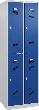 Garderobenschrank, doppelstöckig, RAL 7035/5010 Produktbild img2 S