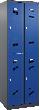 Garderobenschrank, doppelstöckig, RAL 7016/5010 Produktbild img2 S