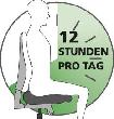 Bandscheiben-Drehstuhl PROFI OFFICE, schwarz Produktbild img8 S