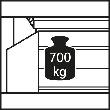 Schwerlastschrank, mit Flügeltüren und Schubladenblock mittig, RAL 7035/7016 Produktbild img5 S