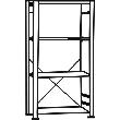 Steckregalsystem-CLIP-SET 150, verzinkt Produktbild img2 S