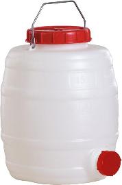 Fass 15 l H 345mm D 300 mm weiß Produktbild