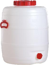 Fass 80 l H 623mm D 486 mm weiß Produktbild