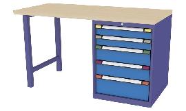 Werkbank, mit 5 Schubladen Produktbild