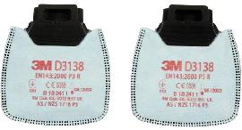 3M™ Partikelfilter D3138 P3R, mit Aktivkohle Produktbild