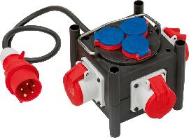 Kompakt-Stromverteiler H07RN-F5G1,5 1m 3xCEE400V + 3x230V Brennenstuhl Produktbild