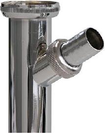 Waschtisch-Verstellrohr für Siphon mit Anschlussmöglichkeit eines Geräteablaufschlauches Produktbild
